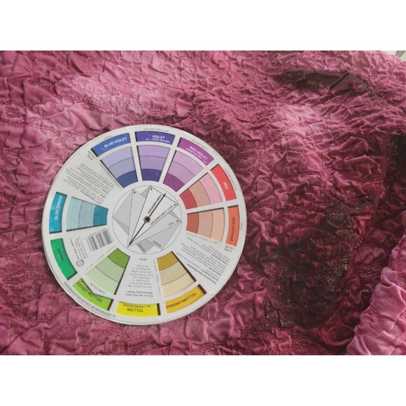 CJ Banks Womens Top 1X Plus Short Sleeve Pinched Burgundy Tie Dye Career TIE24E - Picture 7 of 9